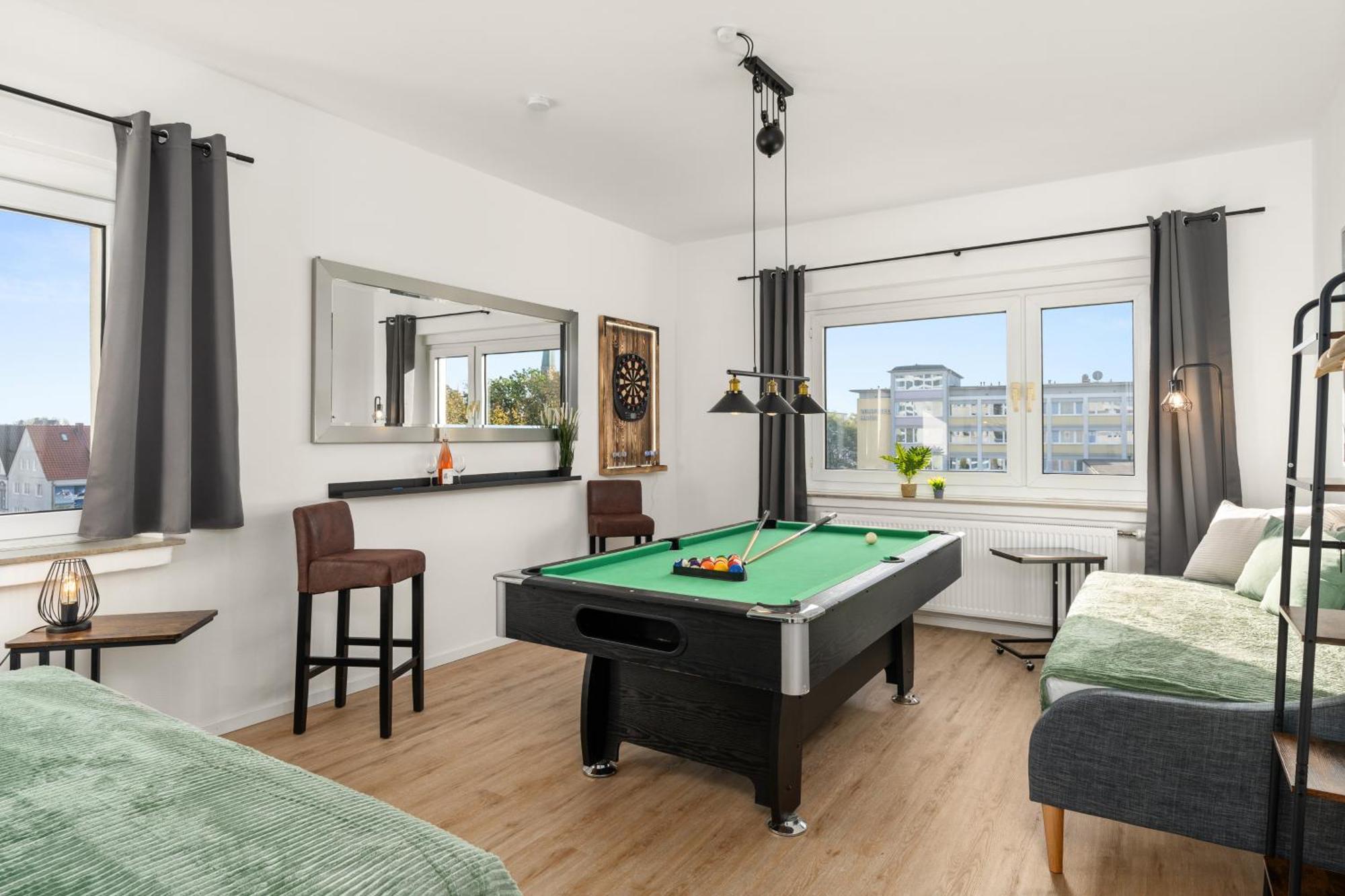 Homely-Apartment Manhattanart, Zentral, Parkplatz, Billard,Ps4, Dart, Balkon Білефельд Екстер'єр фото